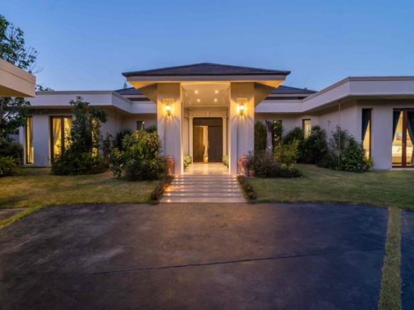 Truly Beautiful Luxury Pool Villa for Sale single-level Resort Home features Beautiful Lotus Pond located in Saraphi Chiang Mai