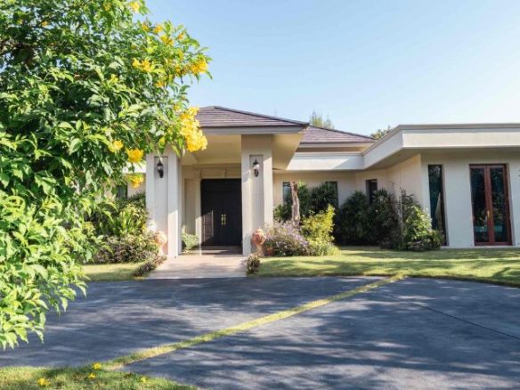Truly Beautiful Luxury Pool Villa for Sale single-level Resort Home features Beautiful Lotus Pond located in Saraphi Chiang Mai