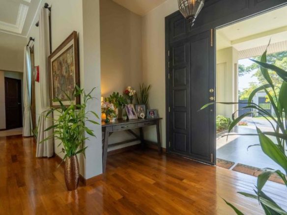 Truly Beautiful Luxury Pool Villa for Sale single-level Resort Home features Beautiful Lotus Pond located in Saraphi Chiang Mai