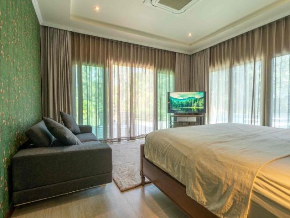 Truly Beautiful Luxury Pool Villa for Sale single-level Resort Home features Beautiful Lotus Pond located in Saraphi Chiang Mai