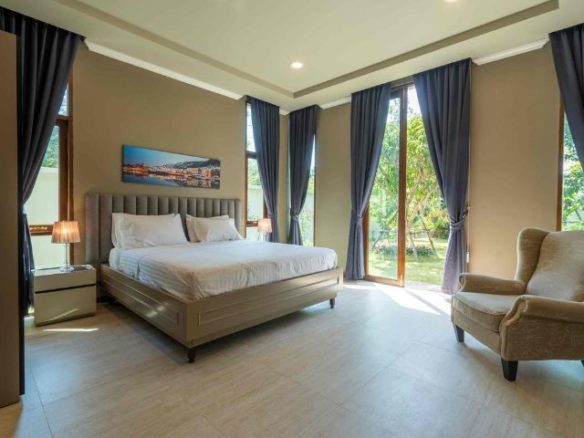 Truly Beautiful Luxury Pool Villa for Sale single-level Resort Home features Beautiful Lotus Pond located in Saraphi Chiang Mai