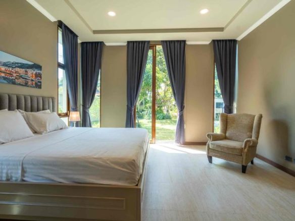 Truly Beautiful Luxury Pool Villa for Sale single-level Resort Home features Beautiful Lotus Pond located in Saraphi Chiang Mai