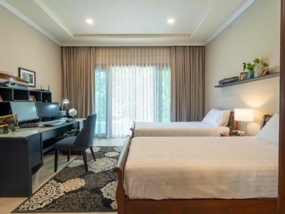 Truly Beautiful Luxury Pool Villa for Sale single-level Resort Home features Beautiful Lotus Pond located in Saraphi Chiang Mai