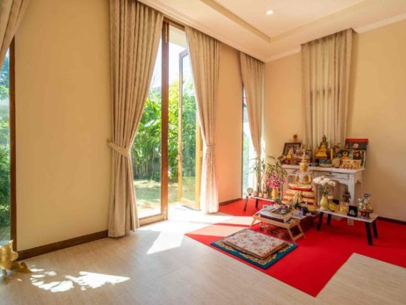 Truly Beautiful Luxury Pool Villa for Sale single-level Resort Home features Beautiful Lotus Pond located in Saraphi Chiang Mai